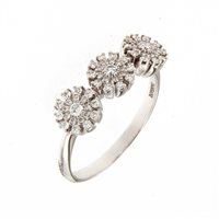 Anello Damiani Donna Margherita in Oro bianco 0.30 Ct 20074585 - 20074585